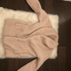 light pink teddy coat